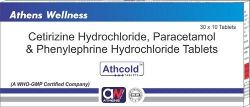 Cetirizine Hcl Paracetamol And Phenylephrine Hcl Uncoated Tablets General Medicines