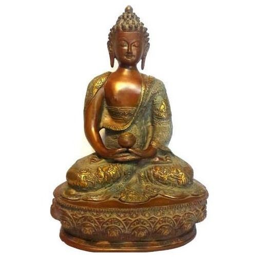 Decorative Sitting Brass Antique Thai Buddha Statue