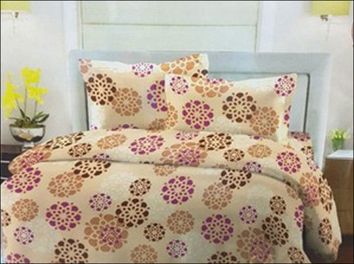 Double Cotton Printed Bed Sheet With Pillow Cover