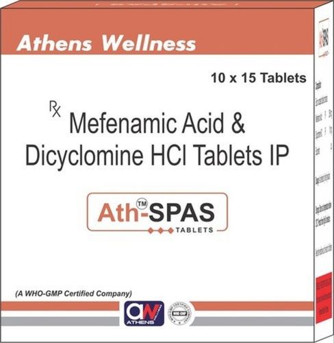 Mefenamic Acid And Dicyclomine Hydrochloride Tablets Ip