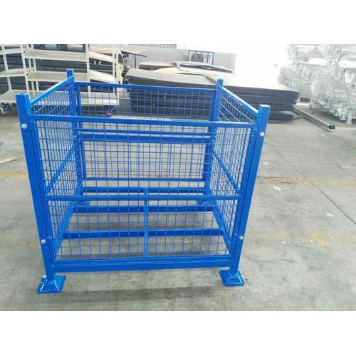 Mild Steel Premium Design Wire Mesh Cage Trolley