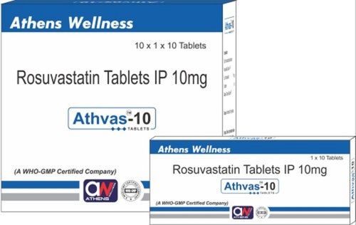 Rosuvastatin 10 Mg Cholesterol Treatment Tablets Shelf Life: Printed On Pack Years