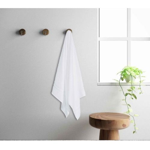 Gray White Color Cotton Quick Dry Towel