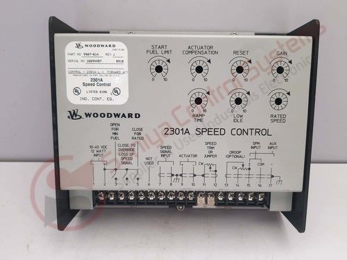 Refurbished 0122 Woodward 9907-014 2301 A Speed Control Rev-J