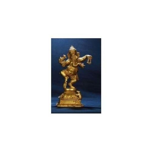 Durable Brass Brown Colour Dancing Ganesha Statue