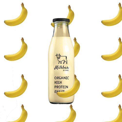Fresh Banana Protein Milk Shake By Milkbar (350ml)