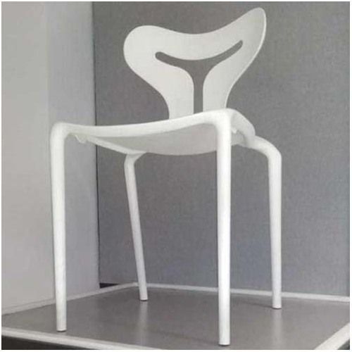 Modern Non Foldable Low Back White Restaurant Chair