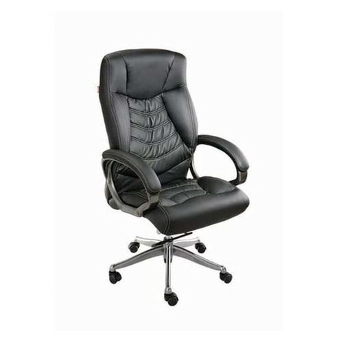 Modern Style High Back Black Leatherette Manager Chair