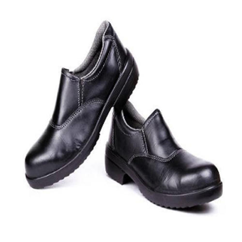 Black Anti Skid Industrial Safety Shoes