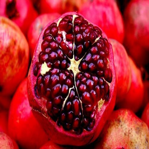 Juicy and Natural Taste Healthy Red Fresh Pomegranate