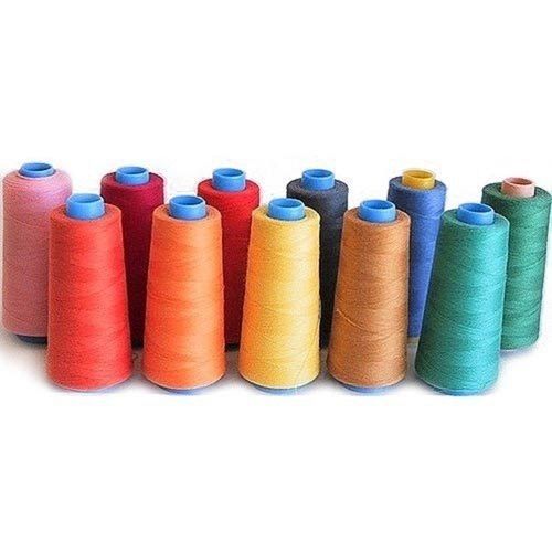 Multi Color Dyed Spun Sewing Thread Cone