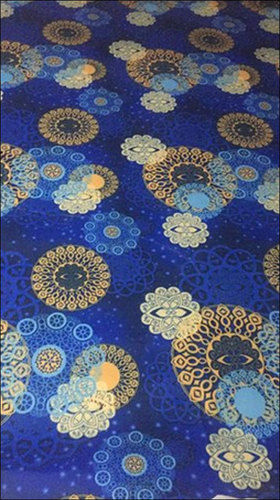Non Woven Blue Printed Banquet Carpet