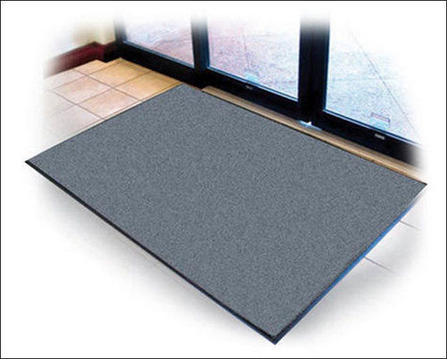 Grey Rectangular Rubber Plain Entrance Floor Mats