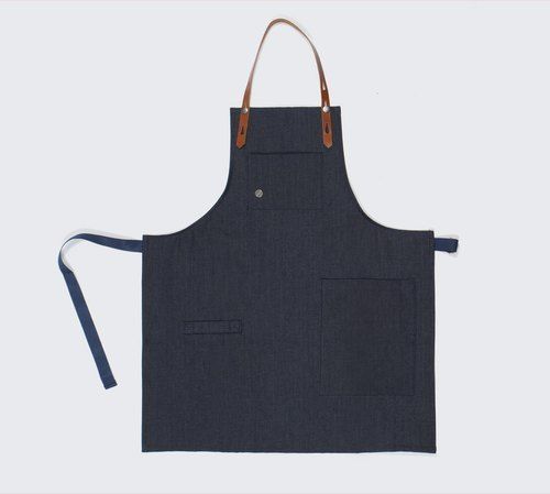 Washable & Reusable Blue Color Non Disposable Denim Apron