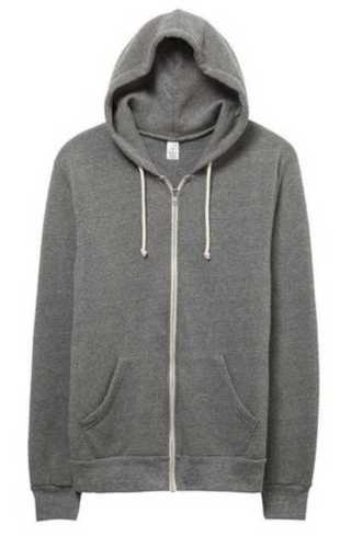 Grey Full Sleeves Mens Hoodies