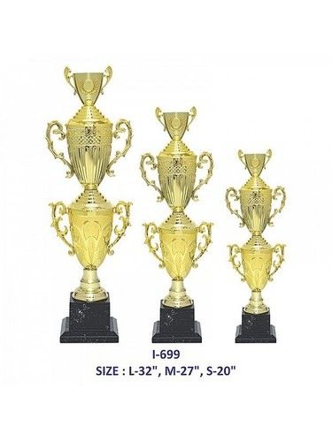 I699 Golden Colour Competitive Sports Cup Trophy