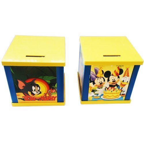 Iron Rectangular Metal Money Bank Kids