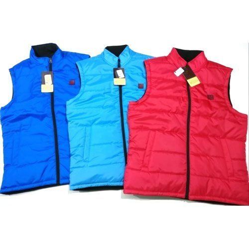 Mens Polyester Zipper Sleeveless Jacket