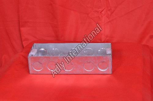 Mild Steel Electrical Silver Modular Box (10X7 Inch) External Size: 10X7 Inch (In)