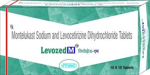  मोंटेलुकास्ट सोडियम और लेवोसेटिरिज़िन डाइहाइड्रोक्लोराइड 15 मिलीग्राम एंटी एलर्टिक टैबलेट्स 