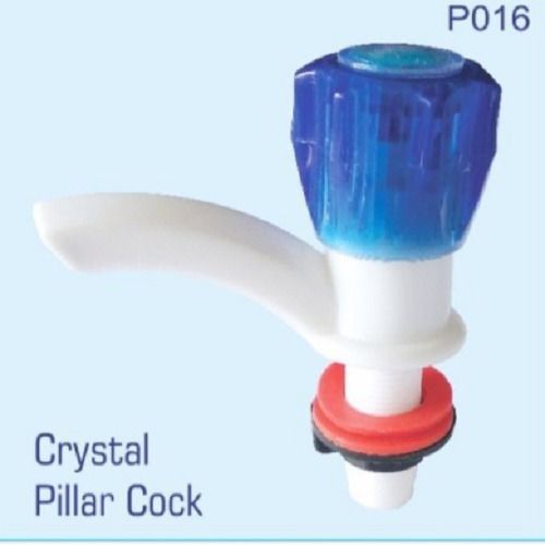 Pvc Wall Mounted Bathroom Plastic Crystal Pillar Cock