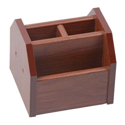 Wooden Rotational Pen Stand With Mobile Stand