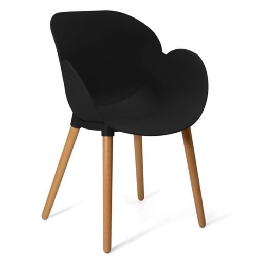 Fancy Modern Style Black PP Cafe Chair