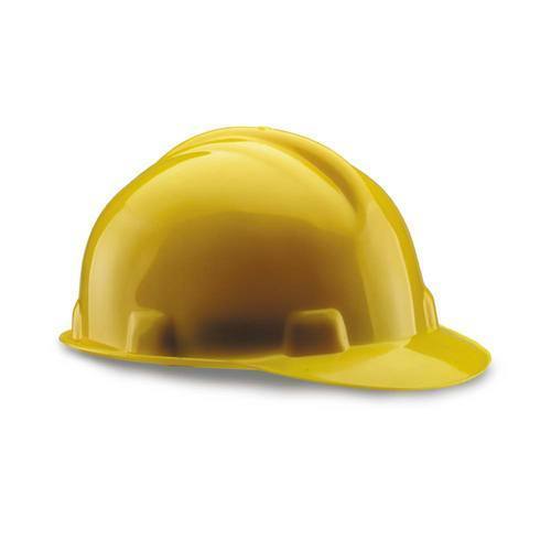 Yellow HDPE Industrial Safety Helmet