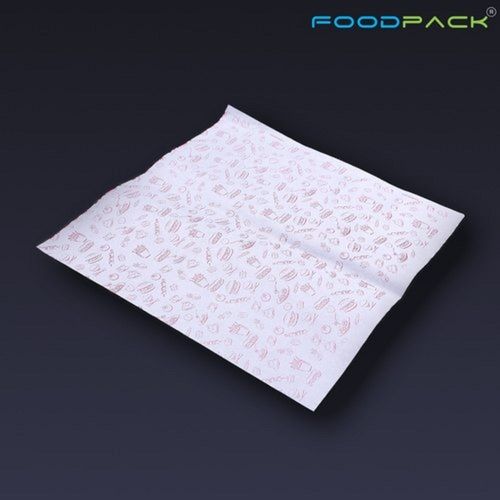 White Disposable Food Grade Printed Food Wrapper Roll