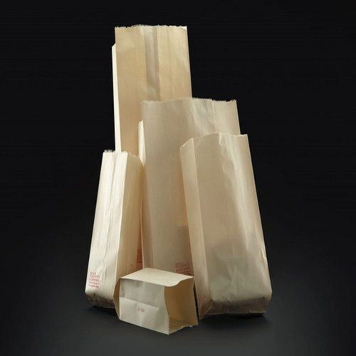 Disposable Plain Eco Friendly Brown Paper Grocery Bags Max Load: 2  Kilograms (Kg)