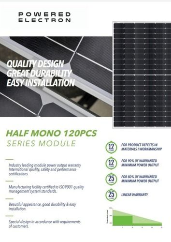 Half Cut Cell Monocrystalline Solar Photovoltaic Panels