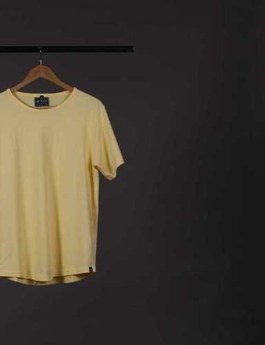 Various Colors Are Available Plain Pure Cotton Round Neck T Shirt