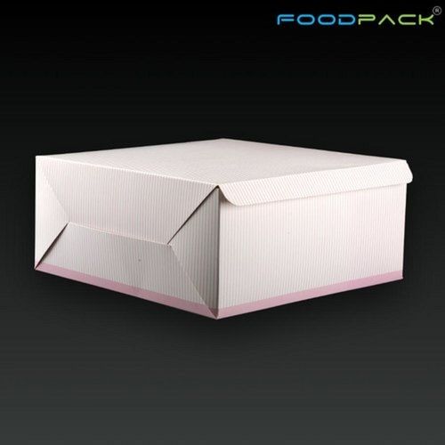  प्रिंटेड थ्री फोल्ड 8 इंच केक पैकिंग पेपर बॉक्स 