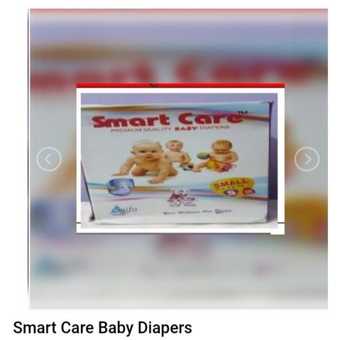 White Softer And Pleasant Feeling Smart Care Baby Diapers