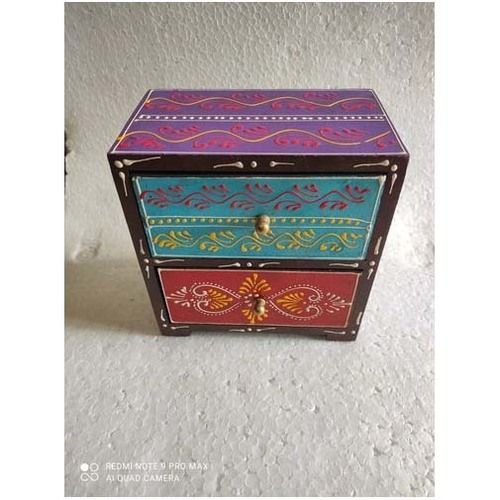 Handmade Multicolour Wooden Jewellery Box Application: Home