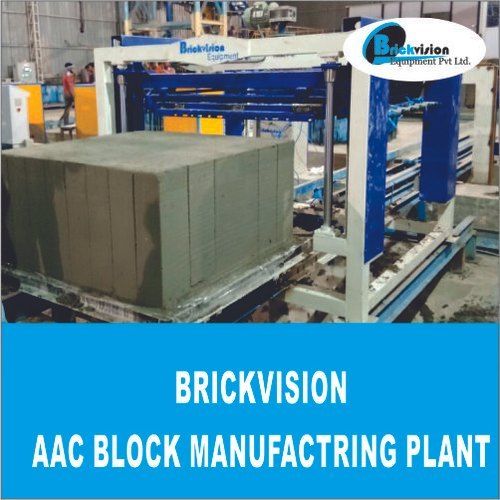 Blue High Performance 30 Cbm Semi Automatic Aac Plant