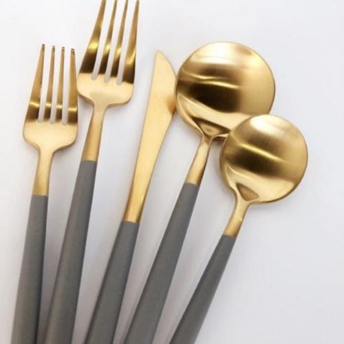 Saam Grey and Rose Gold Modern Cutlery Set