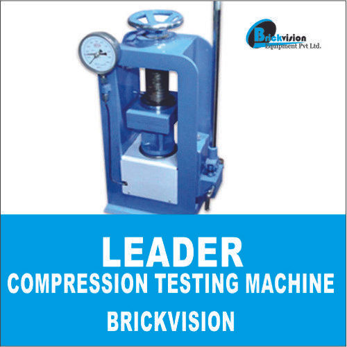 Blue Semi-Automatic Hand Operated Compression Testing Machine