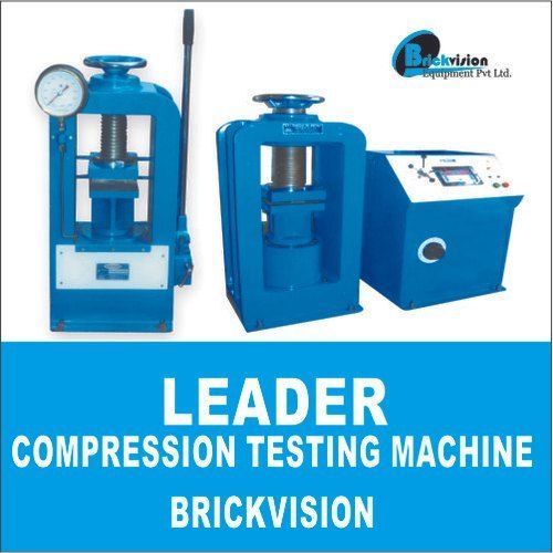 Blue Semi-Automatic Mild Steel Compression Testing Machine