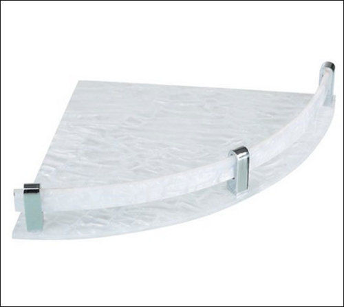 White Bathroom Corner Shelf Size: 9X9 Inch