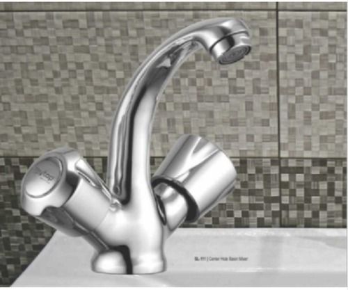 Brass Chrome Plated Center Hole Basin Mixer For Kitchen Fitting