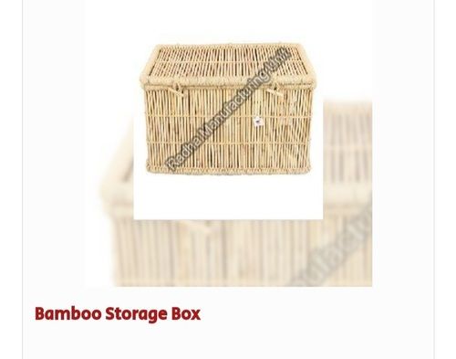 Light Weight Rectangular Shape Bamboo Storage Box