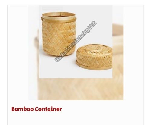 Modular Round Shape Bamboo Container