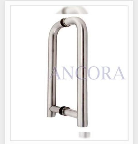 Silver Robust Design Glass Pull Handle