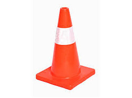 Square Flexible Rubber Base Road Safety Cones