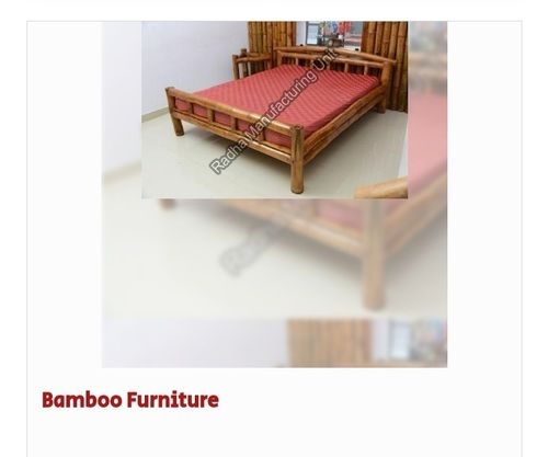Superior Finish Brown Color Bamboo Bed