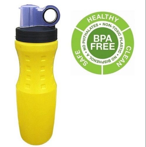 Yellow Color Plastic Plain Sports Gym Shaker