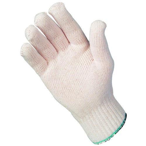 White And Yellow Cotton Knitted Hand Gloves (60 Gms)