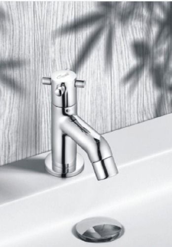 Deck Mounted Brass Silver Center Hole Basin Mixer Tap