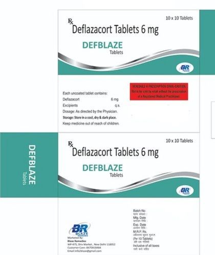 Deflazacort 6 MG Uncoated Tablets